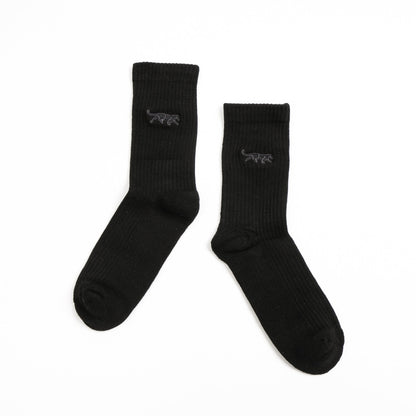 Save the Black Panthers Ribbed Bamboo Socks