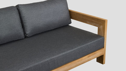 PAUANUI TEAK DOUBLE RIGHT ARM SECTION