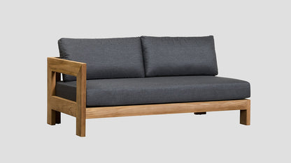 PAUANUI TEAK DOUBLE RIGHT ARM SECTION