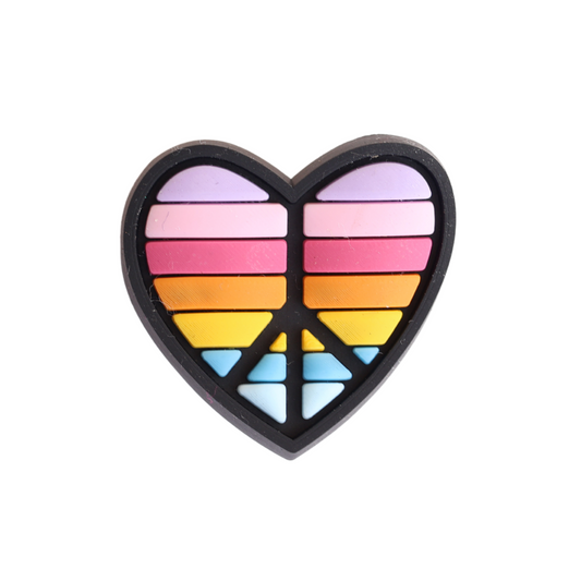 Peace Heart Charm