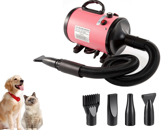 Pet Hair Dryer Grooming Blower Pink