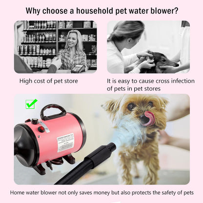 Pet Hair Dryer Grooming Blower Pink