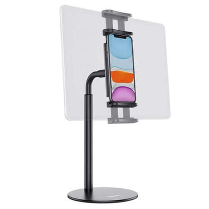 4.7-11 inches Mobile Phones iPad and Tablet PC Desktop Metal Stand Holder-Black