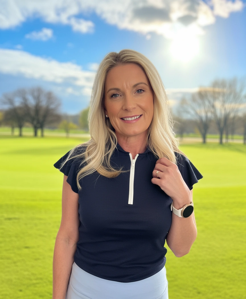 Women's Flutter Sleeve Merino Golf Top