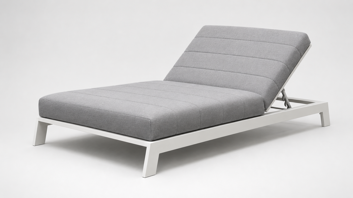 PIHA DOUBLE LOUNGER - WHITE
