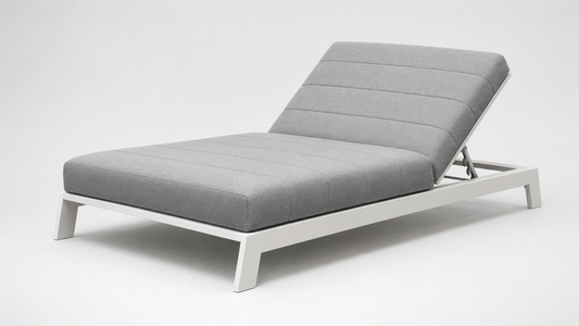 PIHA DOUBLE LOUNGER - WHITE