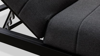 PIHA DOUBLE LOUNGER - BLACK