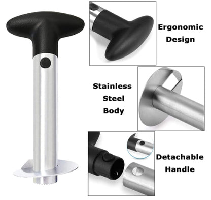 Pineapple Corer and Slicer Tool, Stainless Steel Pineapple Cutter