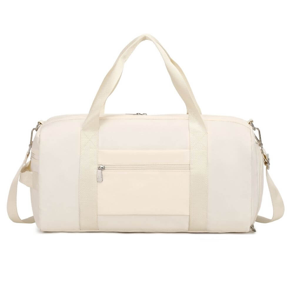 Large Black & Pink & Beige Duffle Bag