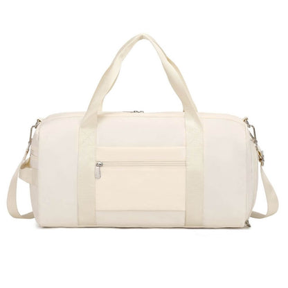 Large Black & Pink & Beige Duffle Bag