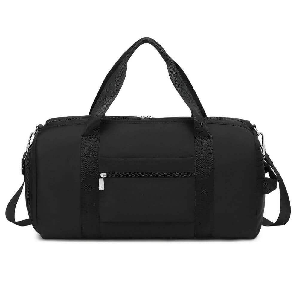Large Black & Pink & Beige Duffle Bag