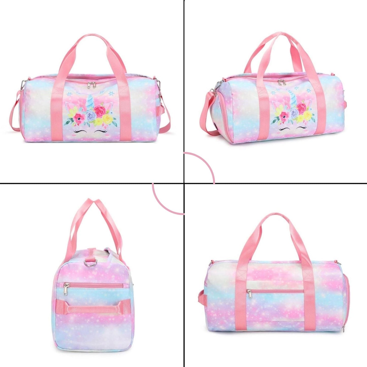 Pink Unicorn Gym Bag & Duffle Bag