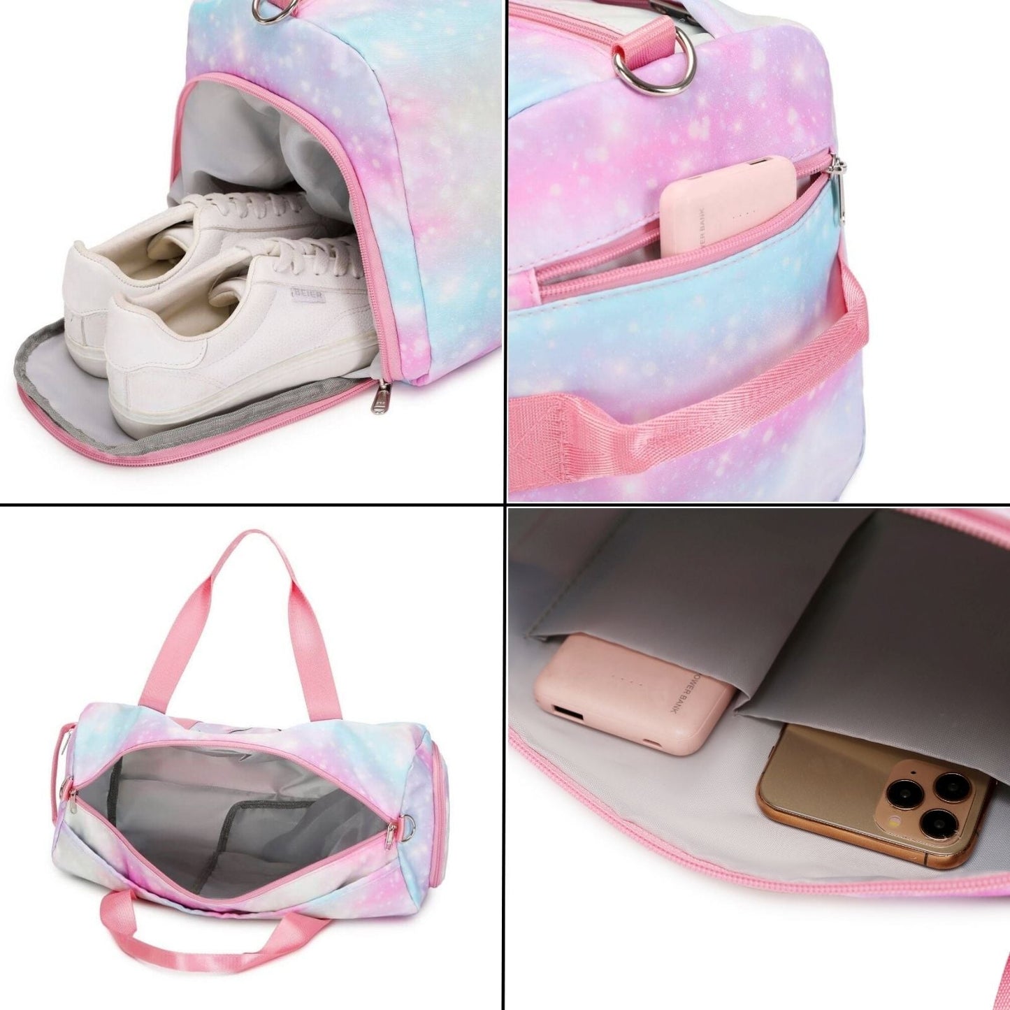Pink Unicorn Gym Bag & Duffle Bag