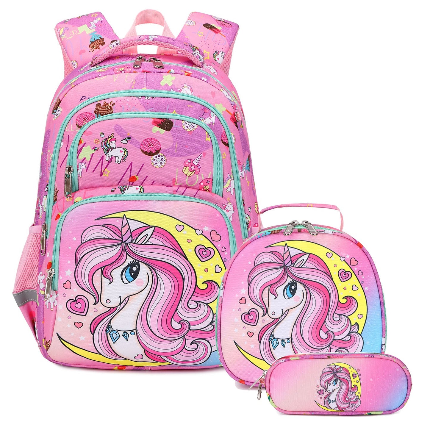 Unicorn Backpack & Girls School Bag
