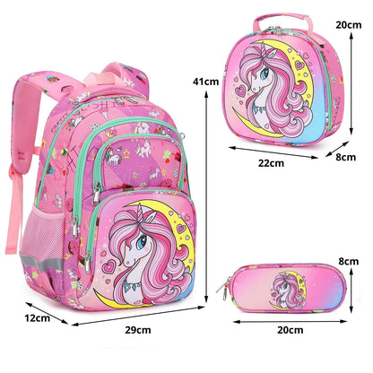 Unicorn Backpack & Girls School Bag