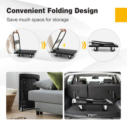 Platform Hand Trolley Cart 100KG
