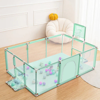 Portable Baby Kids Playpen Fence Gate Wall Fence
