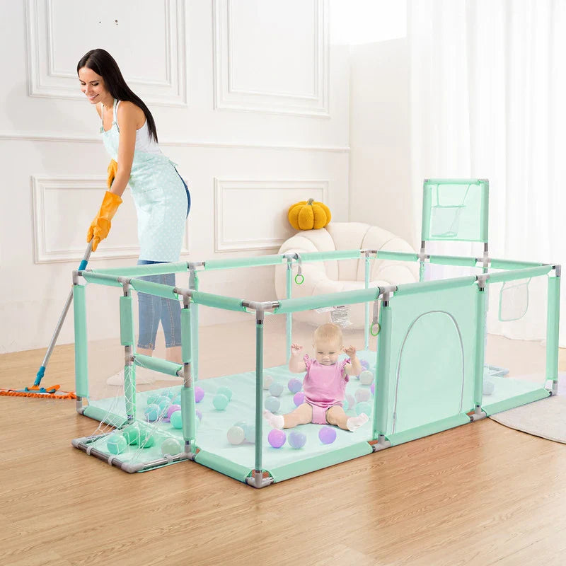 Portable Baby Kids Playpen Fence Gate Wall Fence