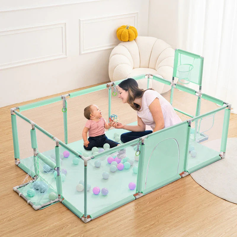 Portable Baby Kids Playpen Fence Gate Wall Fence