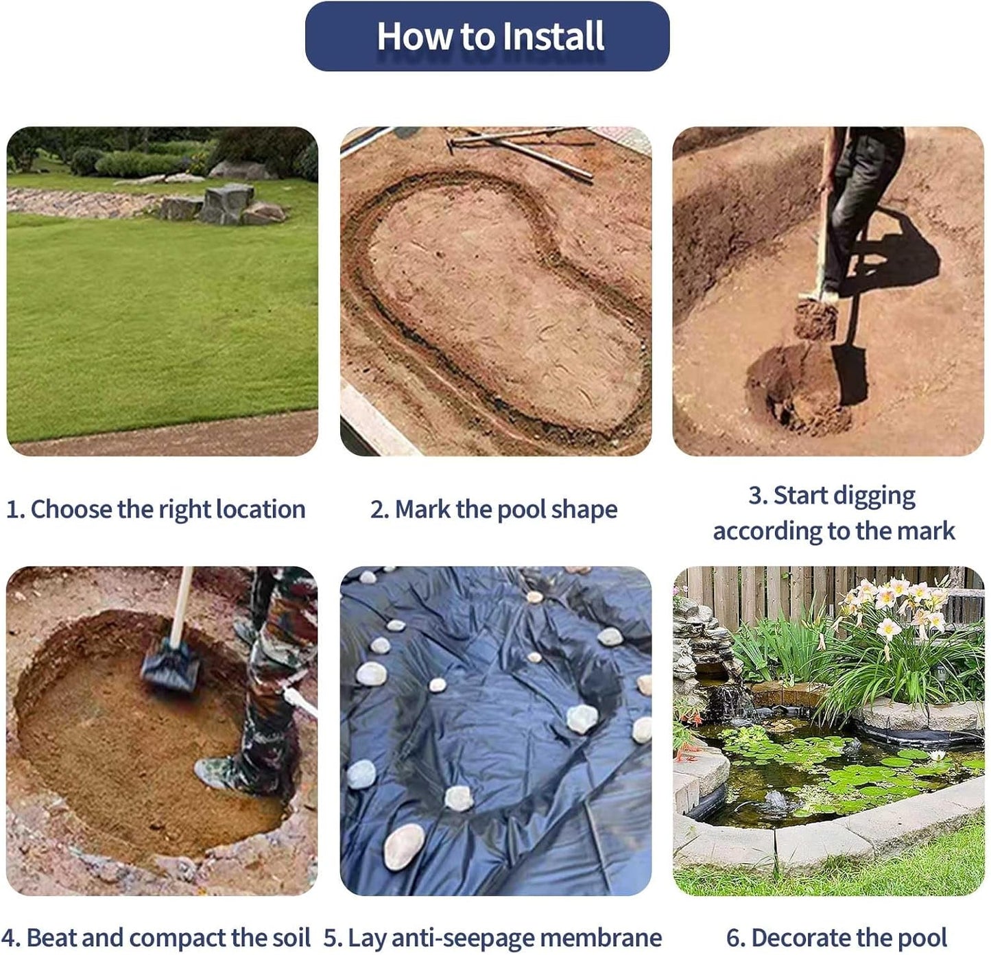 Pond Liner 10 x 6m 0.5mm