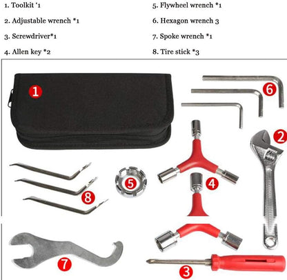 Portable Bicycle Repair Toolkit