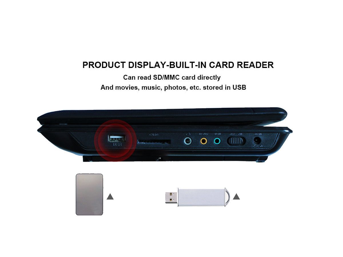 Portable DVD Player 13.9"