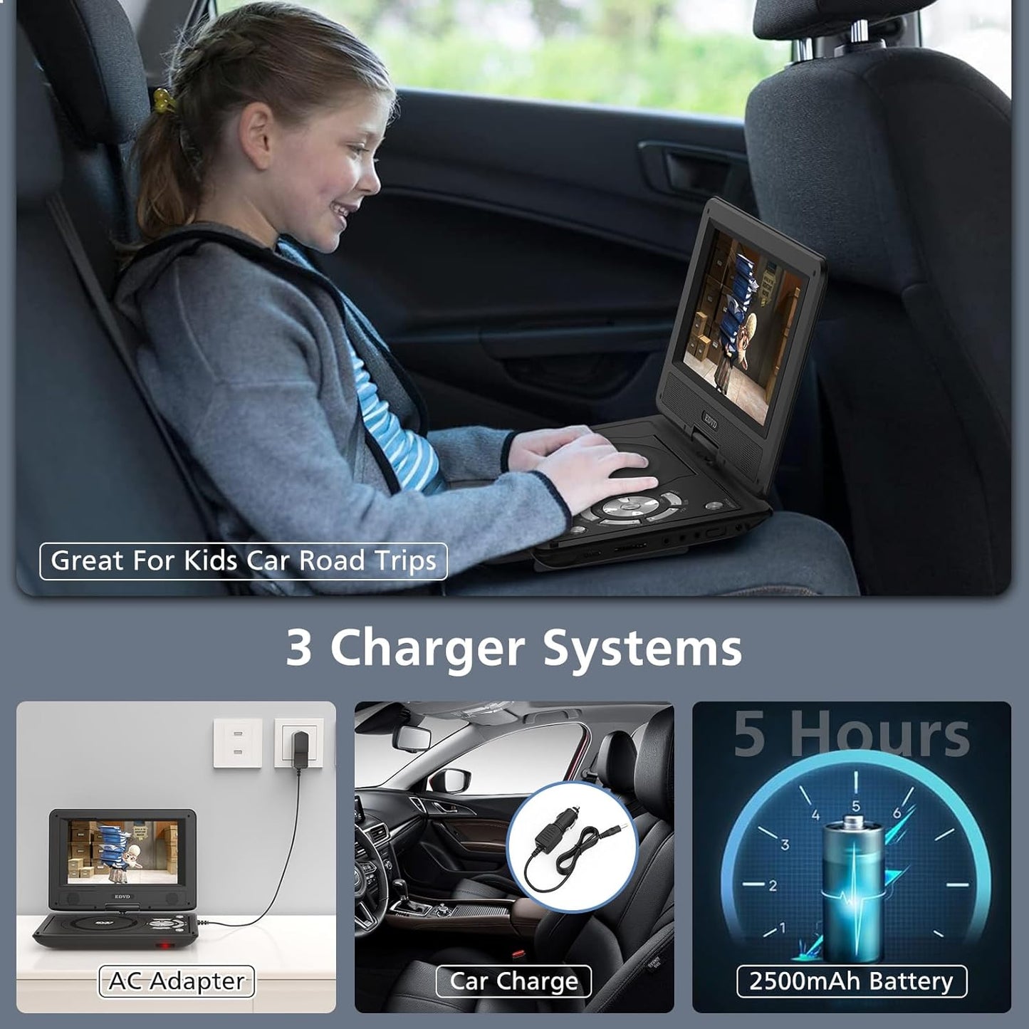 Portable DVD Player 9.8"