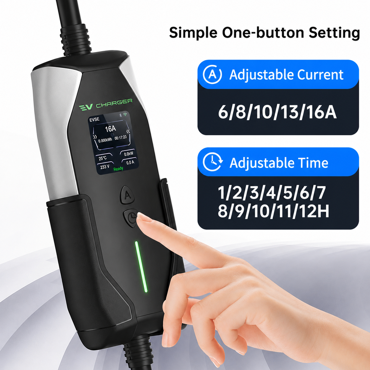 Portable EV Charger Type 1 Charger 16A 5M