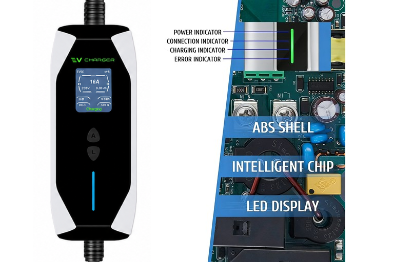 Portable EV Charger Type 1 Charger 16A 5M