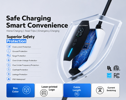 Portable EV Charger Type 1 Charger 16A 5M