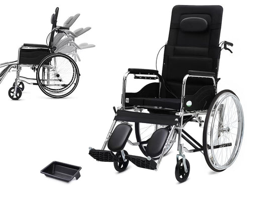 Portable Wheelchair Foldable Wheel Chair Recliner