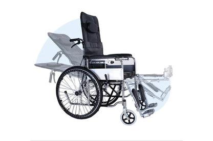 Portable Wheelchair Foldable Wheel Chair Recliner