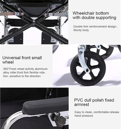 Portable Wheelchair Foldable Wheel Chair Recliner