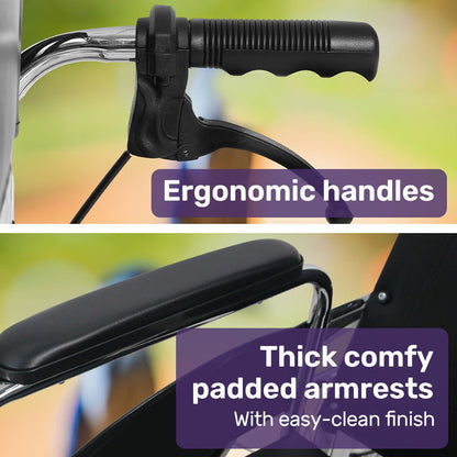 Portable Wheelchair Foldable Wheel Chair Recliner