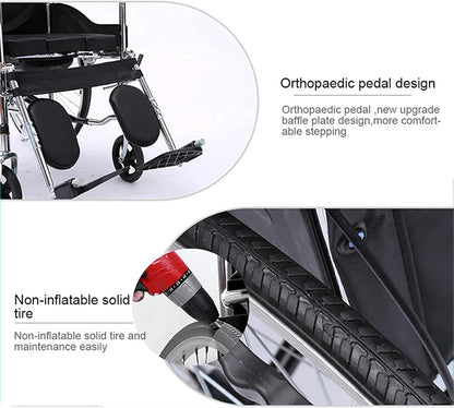 Portable Wheelchair Foldable Wheel Chair Recliner