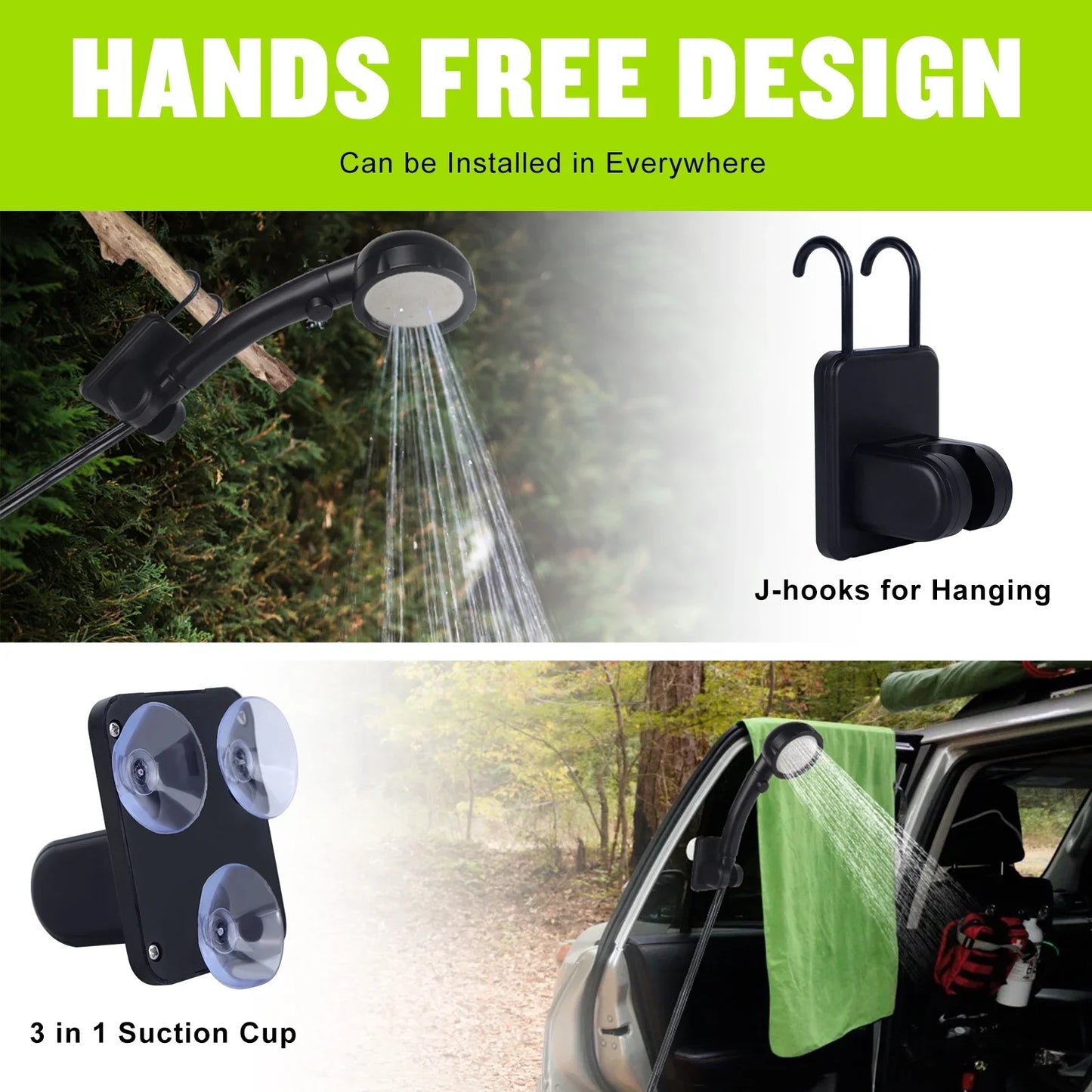 Portable Shower Kit Camping Shower Kit