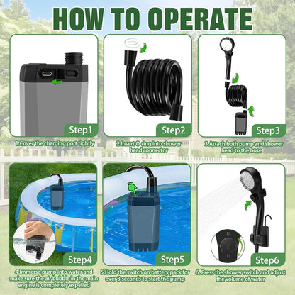 Portable Shower Kit Camping Shower Kit