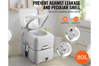 Portable Toilet for Camping 20L
