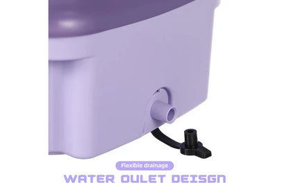 8L Foldable Washing Machine Mini Underwear Laundry Machine (Purple)