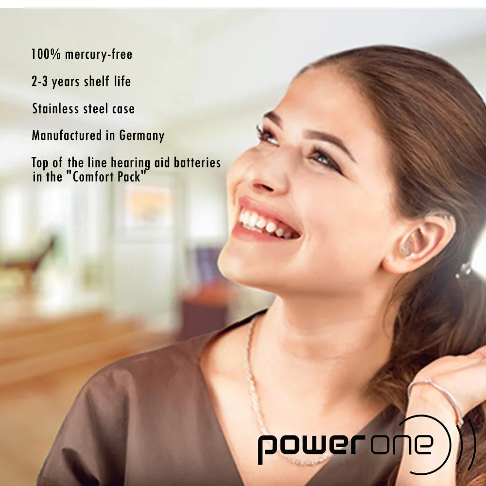 Power one P312 size 312 Hearing Aid Batteries 60 Pack