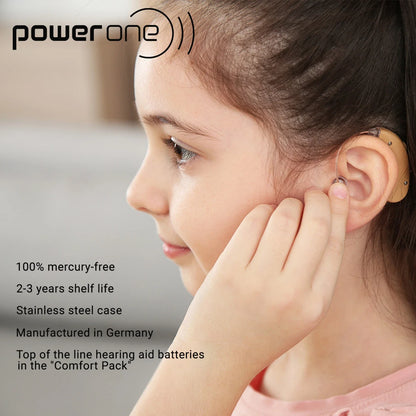 Power one P312 size 312 Hearing Aid Batteries 60 Pack