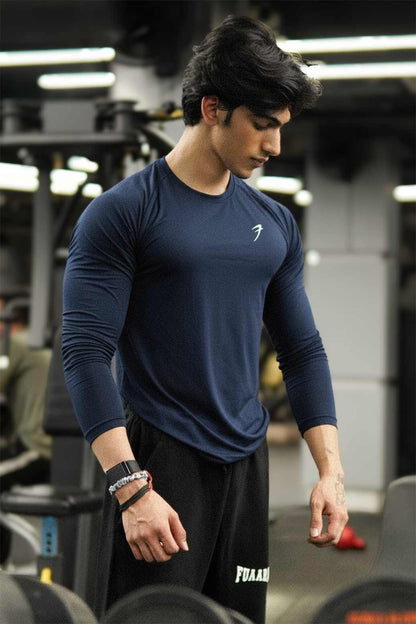 Bare Nylon Fullsleeves T-shirt Navy
