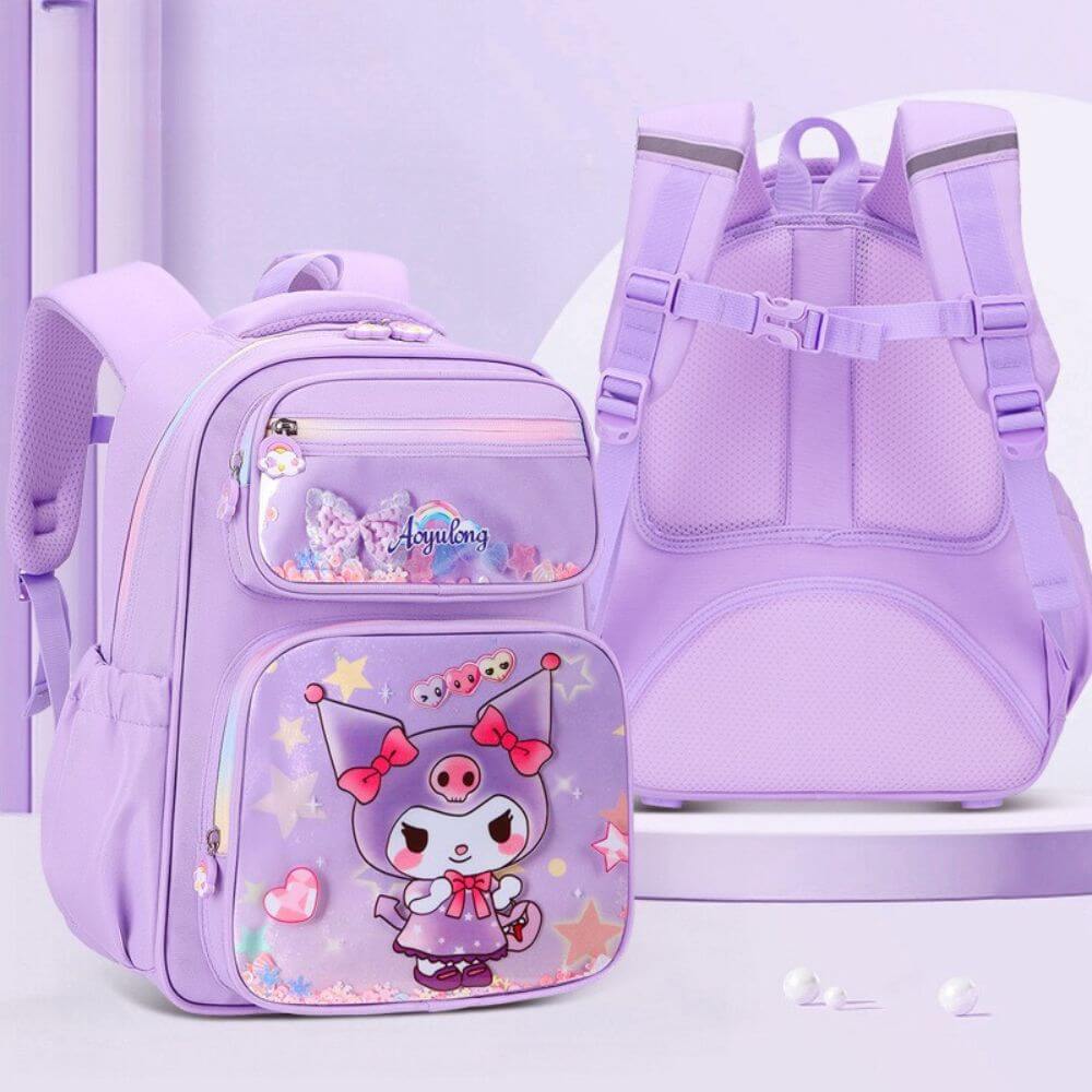 Purple &Pink Kids Backpack & Girls School Bags | Cute Sanrio