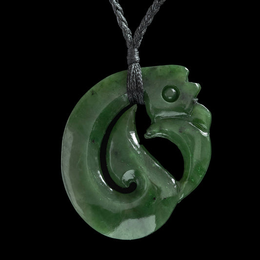 Large Jade Manaia Pendant Necklace