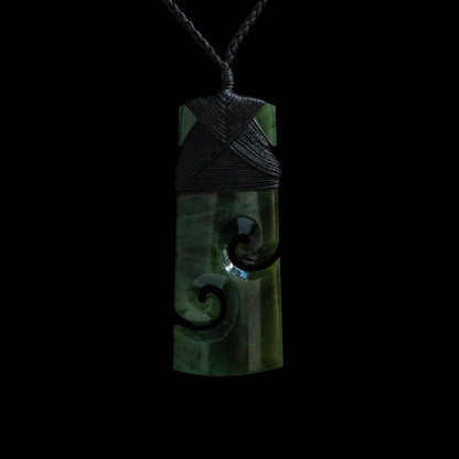 Toki Double Koru jade pendant Necklace