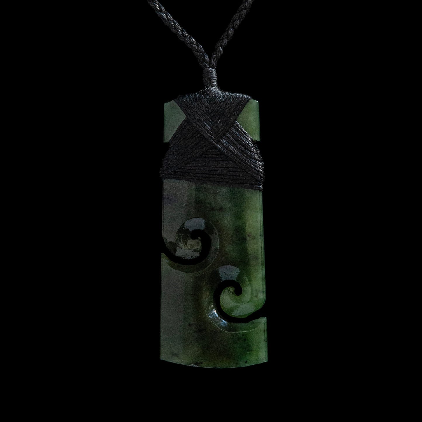 Toki Double Koru jade pendant Necklace