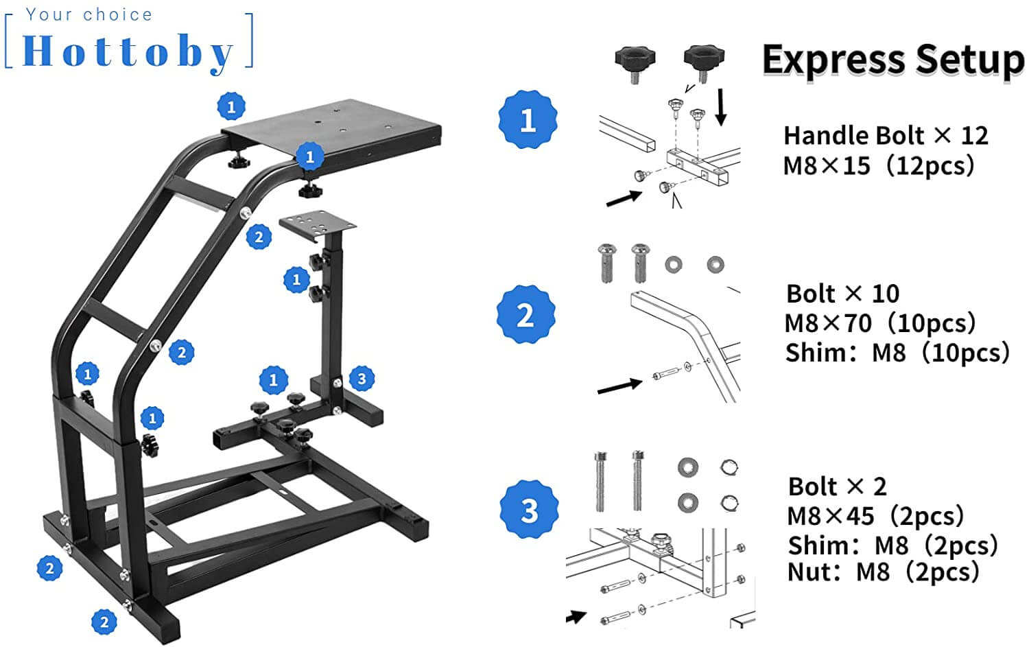 Thrustmaster wheel stand support