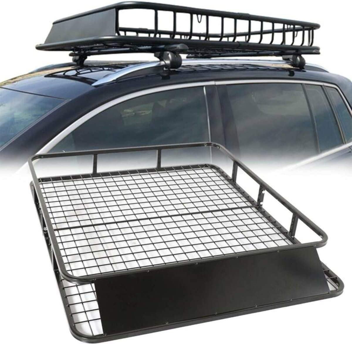 Universal Roof Rack Basket Car Top Luggage Carrier Cargo Holder – 48" x 40"