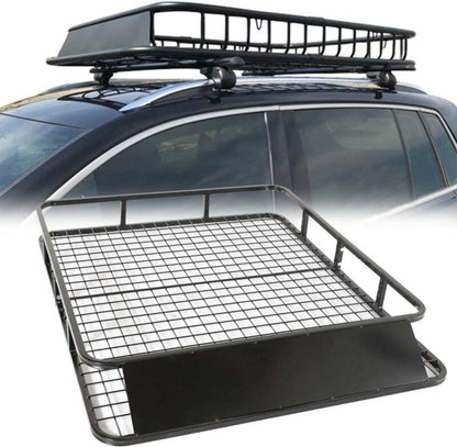 Universal Roof Rack Basket Car Top Luggage Carrier Cargo Holder – 48" x 40"