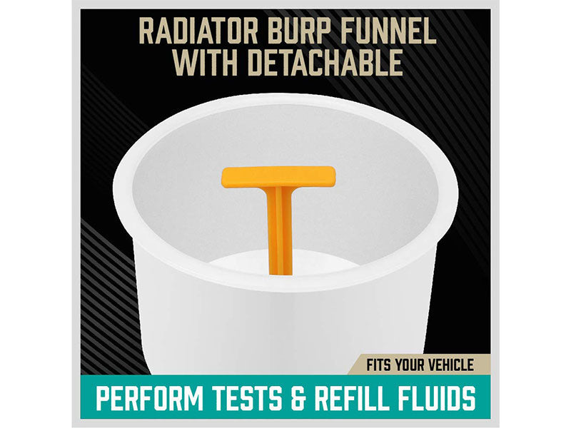 Spill Proof Car Radiator Coolant Filling Funnel Kit Universal Adapter - The Shopsite